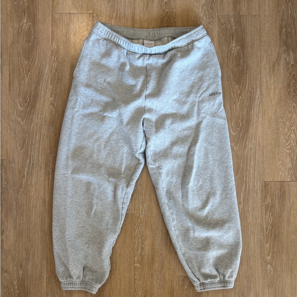 Aritzia Cozy Sweatfleece Mega Jogger Heather Chrome